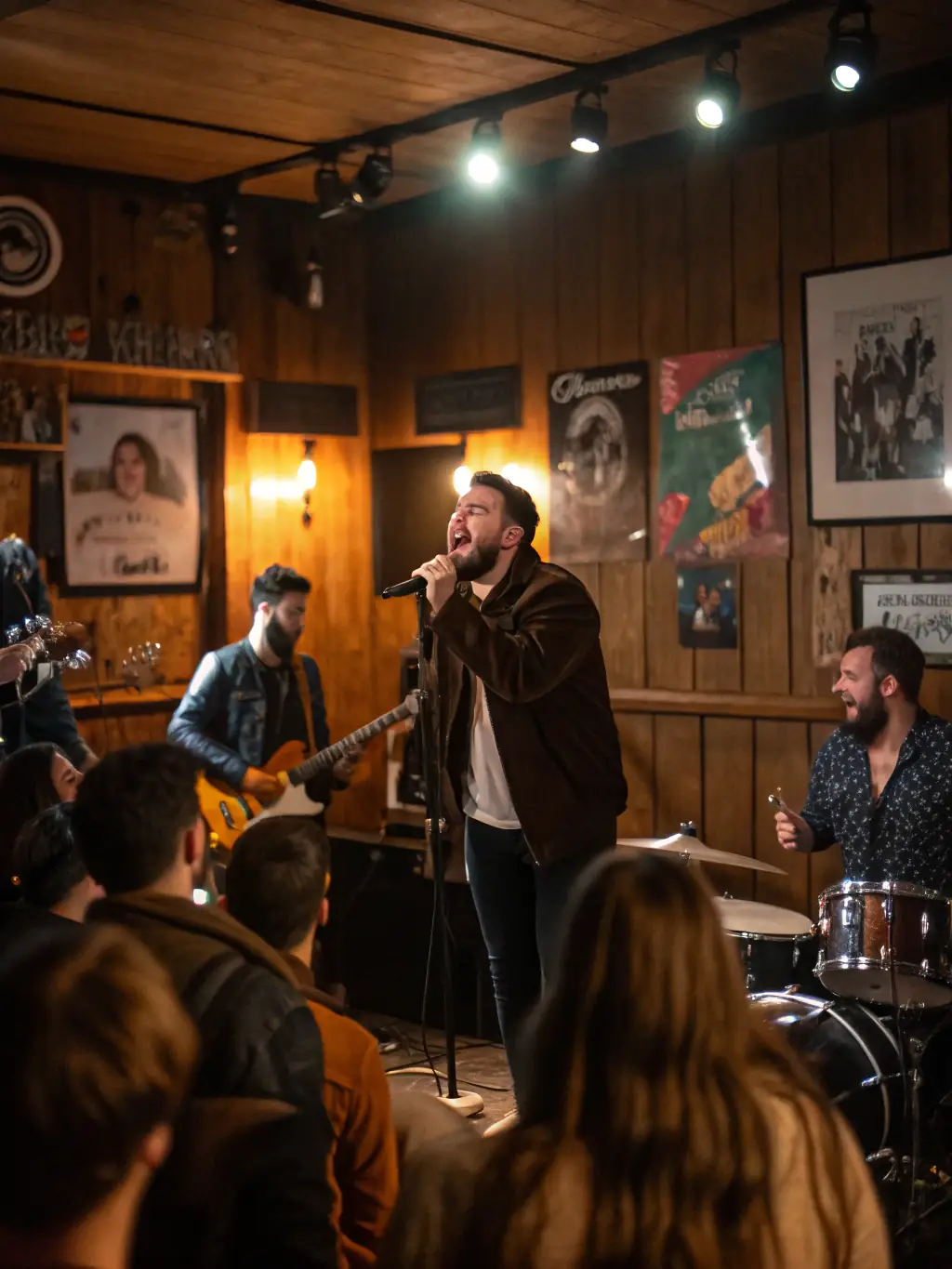 A dynamic shot of a live musical performance at a R'HAWK CANTAL event, capturing the energy and cultural vibrancy of the organization's live performances.